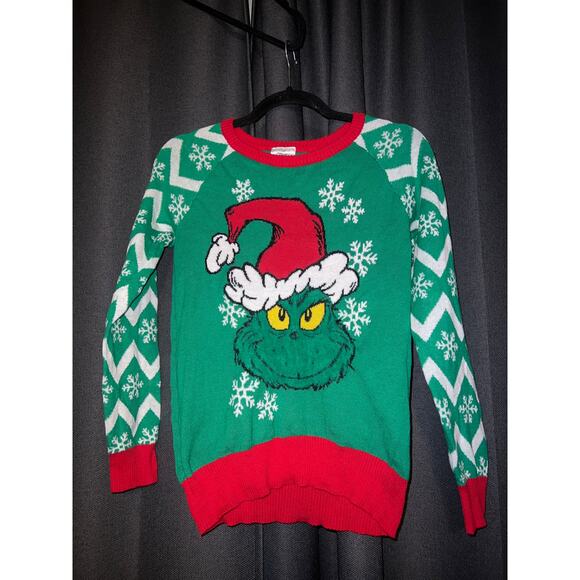 Ugly Christmas Sweater Xmas Size Small Grinch - Picture 1 of 3